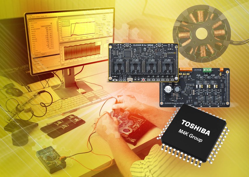 Toshiba expands collaboration with MikroElektronika introducing the Clicker 4 for TMPM4K development board for Motor Control